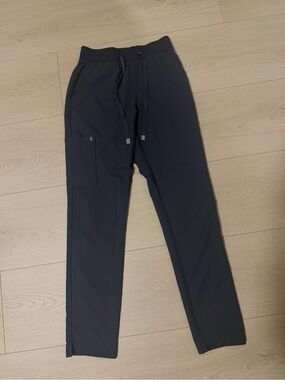 koi Black Skinny Drawstring Scrub Pants